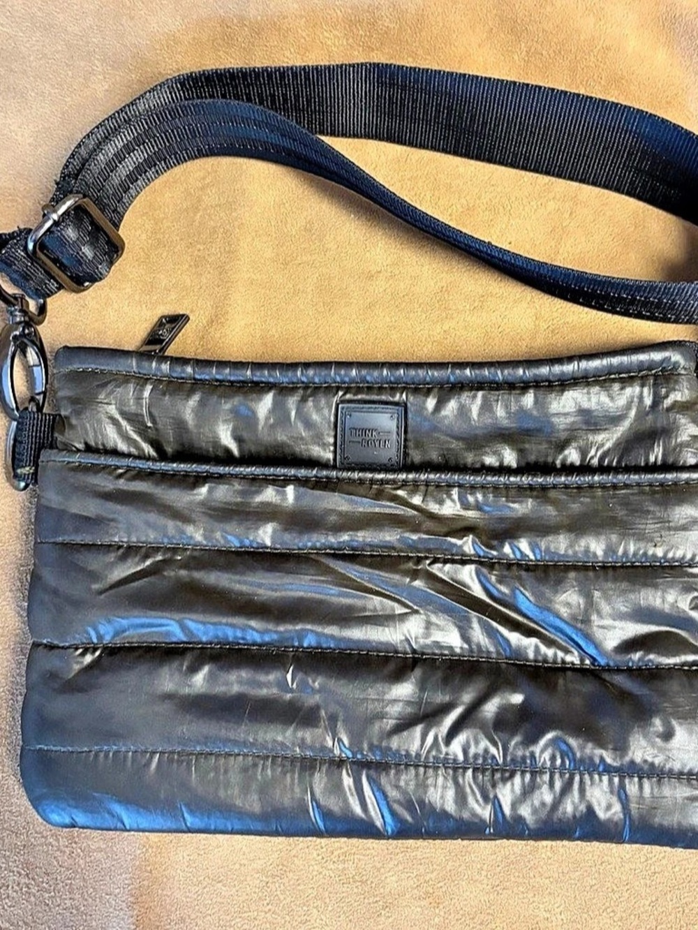 Think Royln The Sidekick Black Crossbody Bag